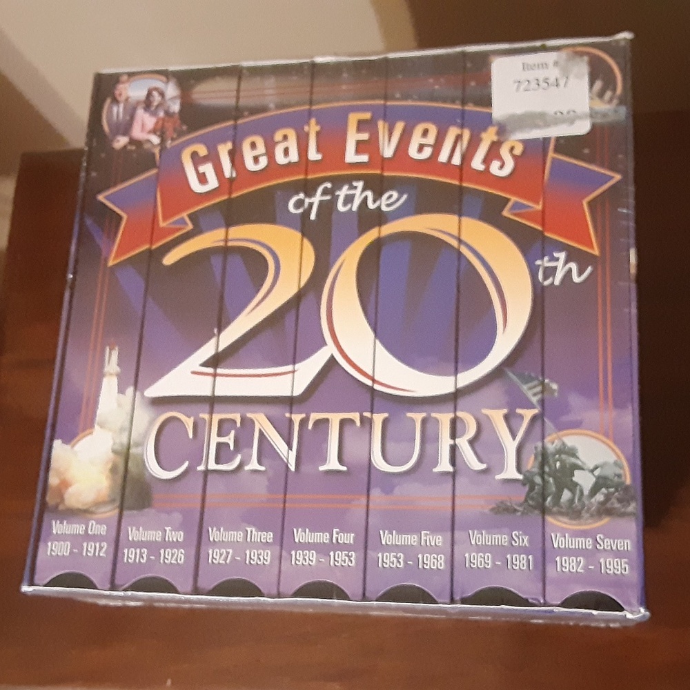 Great Events of the 20th Century 7 VHS Video Box Set